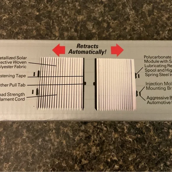 Car Sunshade 22”H retractable accordion NEW - Picture 4 of 4